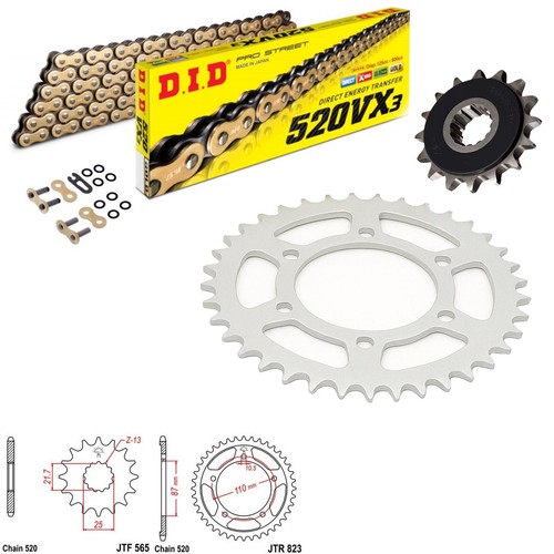 Kit catena anteriore pignone - catena,