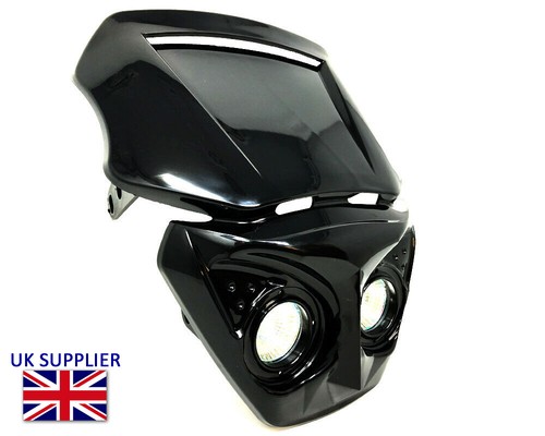 Faro moto 12v nero per - moto,